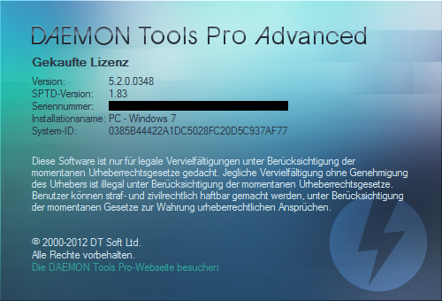 Daemon Tools Pro 520 Serial Key